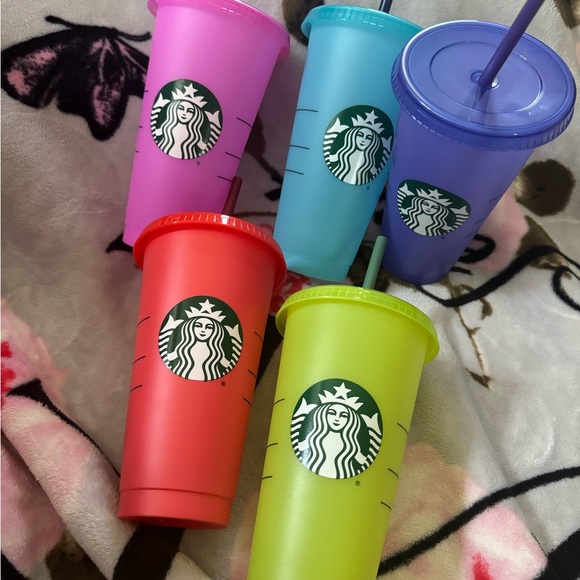 Starbucks cold cups color-changing reusable 24 Fl oz - Picture 4 of 6